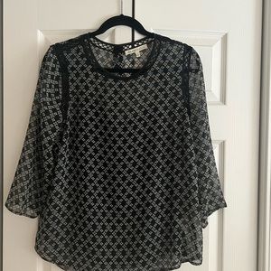 Flattering with a semi transparent layer, an attached underlayer. Like new